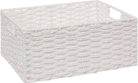 Комплект от 4 коша за съхранение 5five Costa, Хартия, Бели