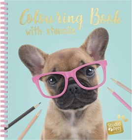 Studio Pets - Книжка за оцветяване със стикери и шаблони, Фреди