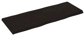 364039 vidaXL Плот за маса тъмнокафяв 160x60x(2-6) см обработен масивен дъб