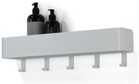 Бял стенен стоманен рафт за баня Multi - Spinder Design