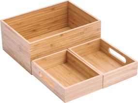 Бамбуков органайзер за козметика в естествен цвят Isalys – MSV