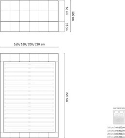 Черно тапицирано двойно легло с място за съхранение и решетка 180x200 cm Bellis - Micadoni Home