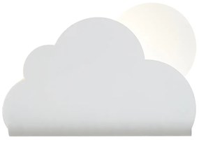 Детска стенна лампа бял облак със слънце - Cloudy