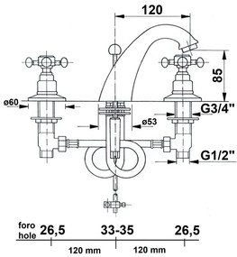 Батерия за мивка в лъскаво-сребрист цвят Antea – Sapho