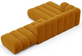 Жълт ъглов диван (ляв ъгъл) Lupine – Micadoni Home