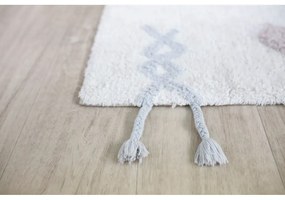 Кремав ръчно изработен памучен детски килим подходящ за пране 140x200 cm Kim – Lorena Canals