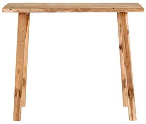 Конзолна маса от тиково дърво в естествен цвят 30x90 cm Girona - House Nordic