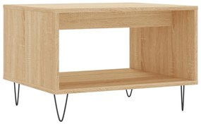 829255 vidaXL Кафе маса, дъб сонома, 60x50x40 см, инженерно дърво