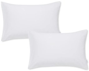 Комплект от 2 калъфки за възглавници от бял памучен сатен Standard, 50 x 75 cm Cotton Sateen - Bianca