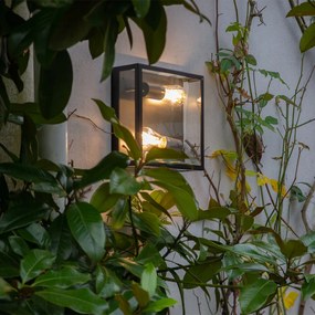 Индустриална външна таванна лампа черна 2-светлина - Ротердам