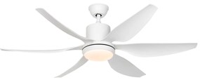 Вентилатор за таван бял 137 см с LED димируем с дистанционно управление - Tak