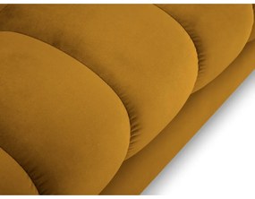 Ъглов диван от жълто кадифе , ляв ъгъл Bali - Cosmopolitan Design