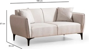 Бял диван Belissimo – Balcab Home