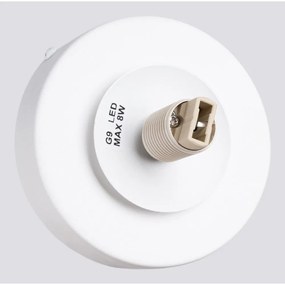 Бяла стенна лампа Blaze – Sollux