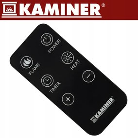 Електрическа камина KAMINER EMBEGO 2000W - свободностояща камина с вентилатор и 3D ефект на огъня