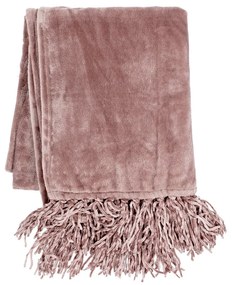 Розово микро плюшено одеяло , 130 x 170 cm - Tiseco Home Studio