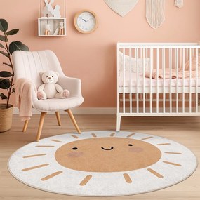 Детски килим подходящ за пране ø120 cm Sunny World – Mila Home