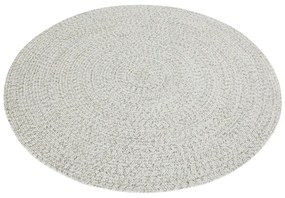 Бял/бежов кръгъл външен килим ø 200 cm - NORTHRUGS
