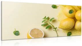 Картина на платно – Лимони с мента