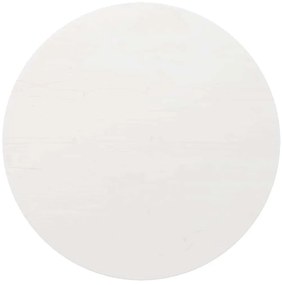 813656 vidaXL Плот за маса, бял, Ø80x2,5 см, бор масив