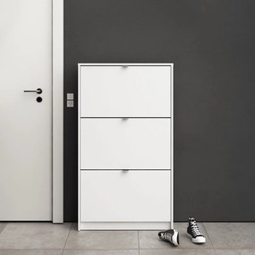 Бяла накланяща се стойка за обувки Shoes – Tvilum