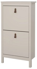 Сиво-бежова накланяща се стойка за обувки Madrid – Tvilum