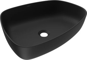 Mexen Ono плотно стояща мивка от конгломерат 51 x 39 см, черна - 23045171