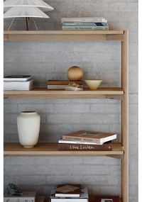 Библиотека от декор от дъб в естествен цвят 86x160x30 cm Braidwood – Actona