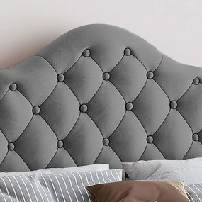 Тапицирано легло Desora-Сиво