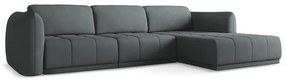 Тъмносив ъглов диван (десен ъгъл) Hoku – Makamii