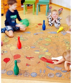Кафяв двустранен детски килим , 160 x 230 cm Tähemaa - Narma