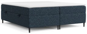 Тъмносиньо боксспринг легло с място за съхранение 180x200 cm Araya – Maison de Rêve