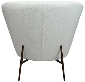 Бяло кресло от плат букле Orbit – DAN-FORM Denmark