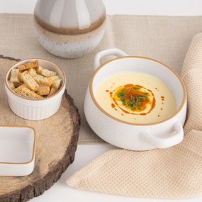 Кремави керамични купички в комплект от 4 бр. 850 ml Statek – Orion