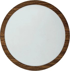 LED Плафониера RING LED/18W/230V 4200K Ø 21 см кафяв