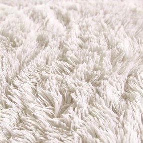 Бяло спално бельо за двойно легло от микроплюш 200x200 cm Cuddly - Catherine Lansfield