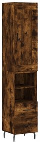 3200278 vidaXL Висок шкаф, опушен дъб, 34,5x34x180 см, инженерно дърво