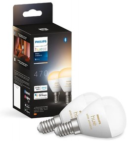 К-кт 2x LED Димируема крушка Philips Hue WHITE AMBIANCE P45 E14/5,1W/230V