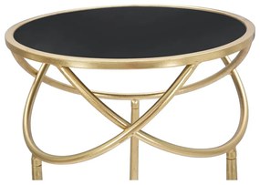 Кръгла масичка за кафе със стъклен плот ø 40 cm Ring - Mauro Ferretti