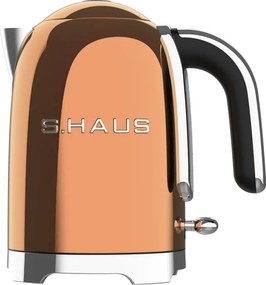 Електрическа кана за вода Swiss Haus SH-SWK2127, 2000W, 1.7 л, 360° основа, Филтър, Скрит нагревател, Двойни стени, Меден