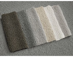 Тъмносив ъглов диван от прежда с примки от букле (десен ъгъл) Leonore – Bobochic Paris