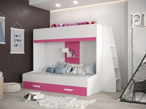 Многофункционално легло Party XVII-Leuko-Roz