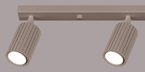 Кафяво-сив метален прожектор 6,5x81 cm Gleam – Sollux