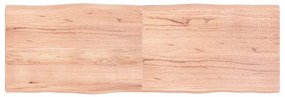 363978 vidaXL Плот за маса светлокафяв 180x60x(2-4) см обработен масивен дъб