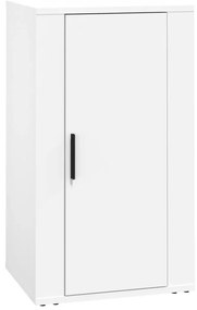 819412 vidaXL Сайдборд, бял, 40x33x70 см, инженерно дърво