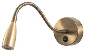 LED стенна лампа в златист цвят Reading – Opviq lights