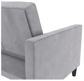 Светлосив кадифен диван 207 cm Presley – Støraa