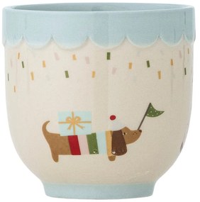 Синя/кремава глинена детска чаша 150 ml Celebrate – Bloomingville Mini