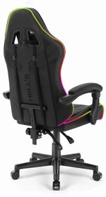 Геймърски стол HC-1004 LED RGB черен
