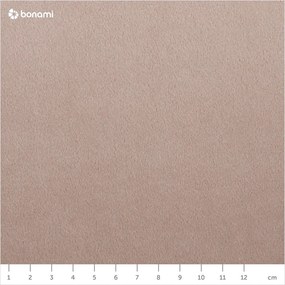 Бежов кадифен разтегателен диван Santo - Milo Casa